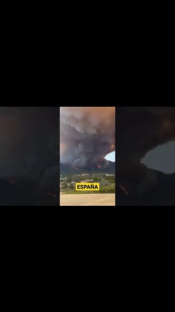 PARECE QUE CAYO UNA BOMBA EN ESPAÑA TREMENDO INCENDIO EN SEGOVIA