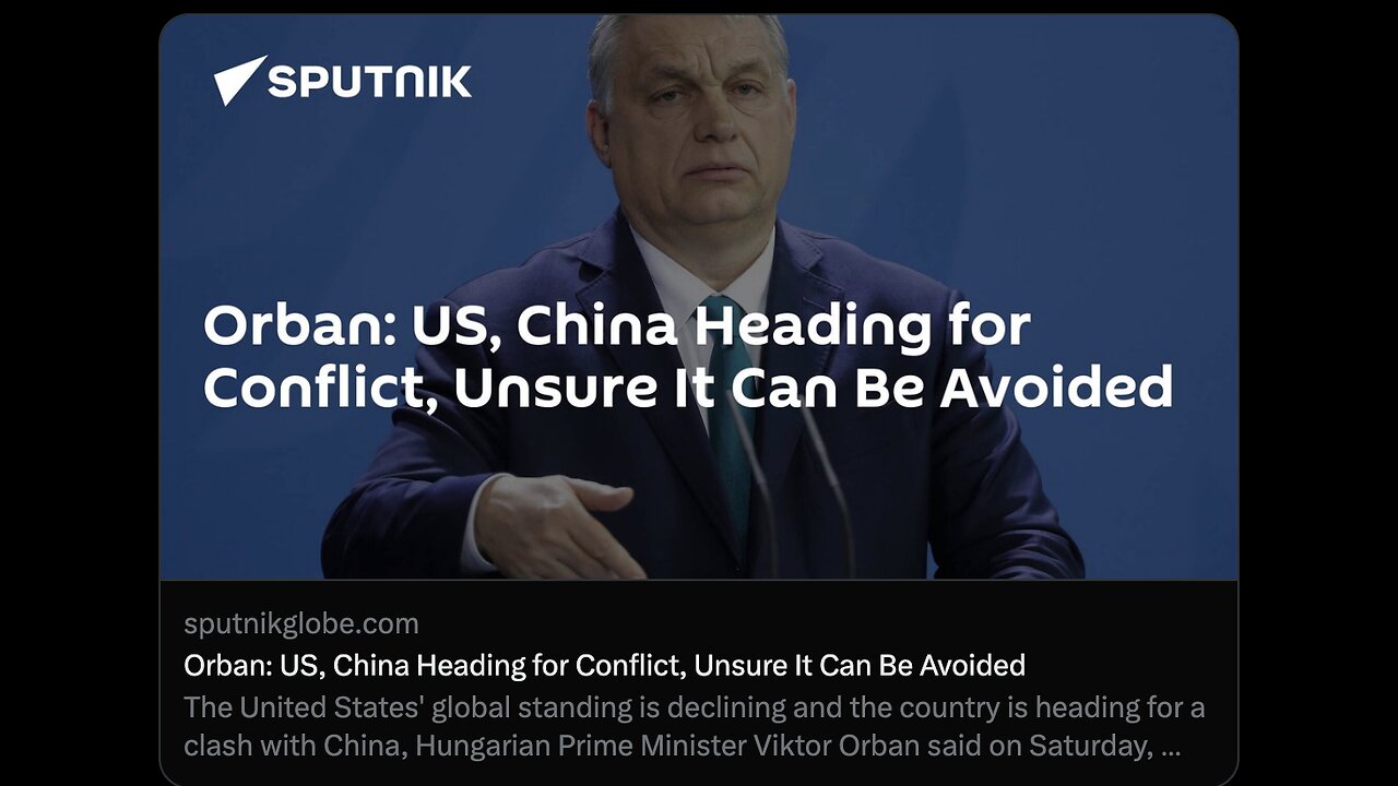 Breaking Geopolitical news: First for the week