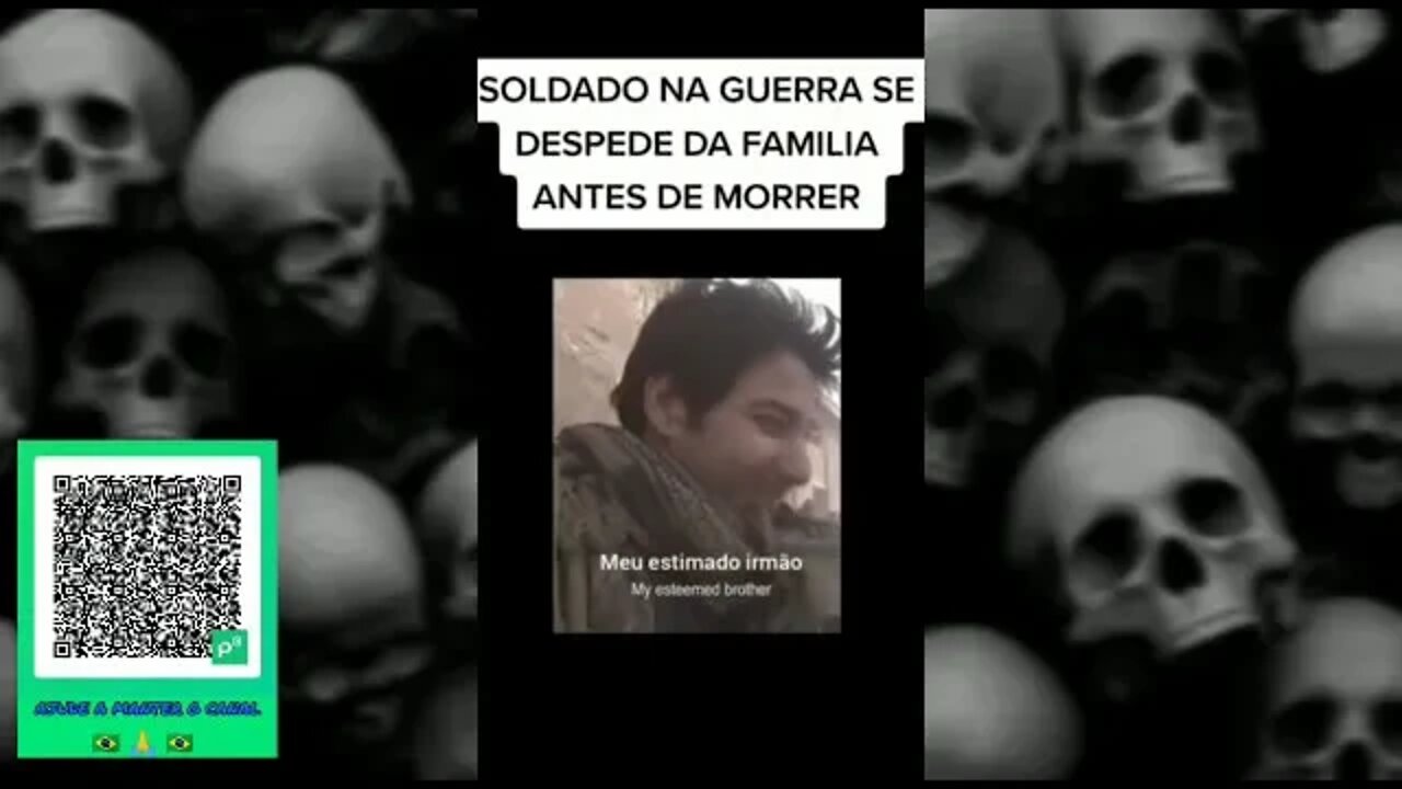 SOLDADO NA GUERRA SE DESPEDE DA FAMILIA ANTES DE MORRER