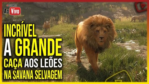 🔴 CAÇADA AO LEÃO LENDÁRIO THE HUNTER CALL OF THE WILD MULTPLAYER COM AMIGOS