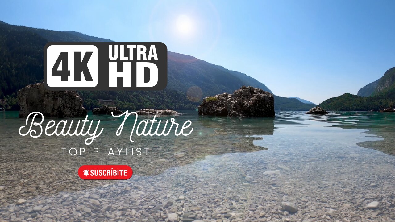 Nature Sounds Lake With Mountain Cicadas Chirping