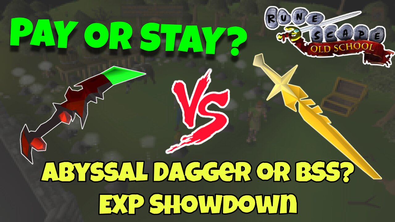 Pay or Stay #24 | Abyssal Dagger vs Blessed Saradomin Sword | OSRS NMZ