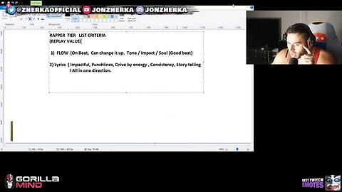 JON ZHERKA RAPPER TIER LIST, BEAUTY RANKINGS, DEBATING VIEWERS PART 1