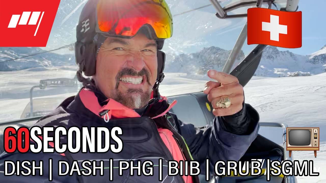 ⏱️60 Seconds $DISH $DASH $PHG $BIIB $GRUB $SGML on TV📺@🕛 noon more @MarketRebels 🏴‍☠️@CFCstmoritz 🇨🇭