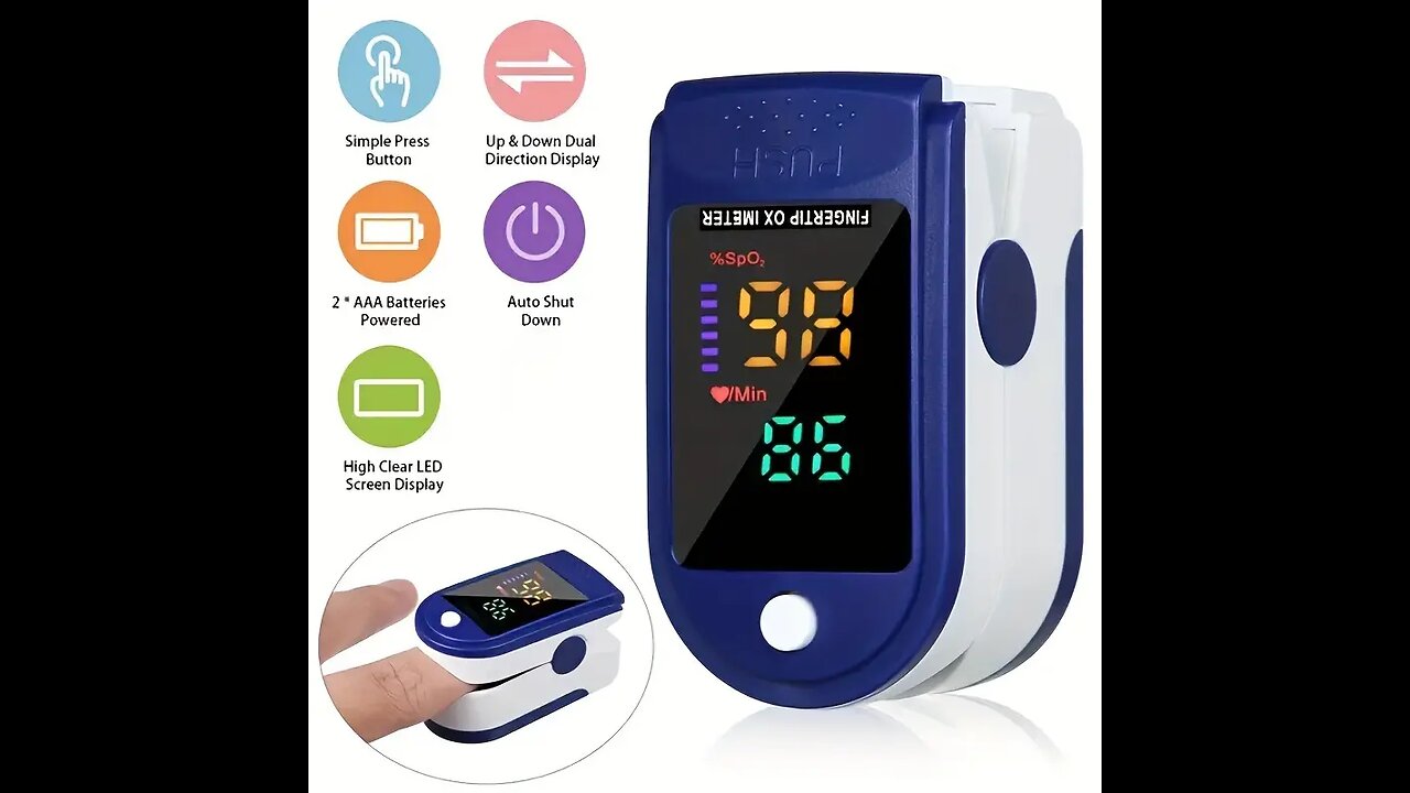 $ 3.49 Oximeter Finger Clip Type Household Blood Oxygen Saturation Finger Pulse Heart Rate Detection