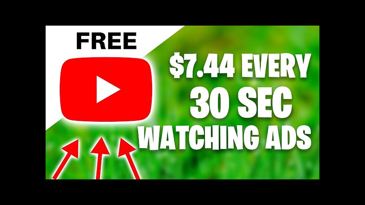 Earn $7.44 Every 30 Seconds WATCHING ADS (Make Money Online)