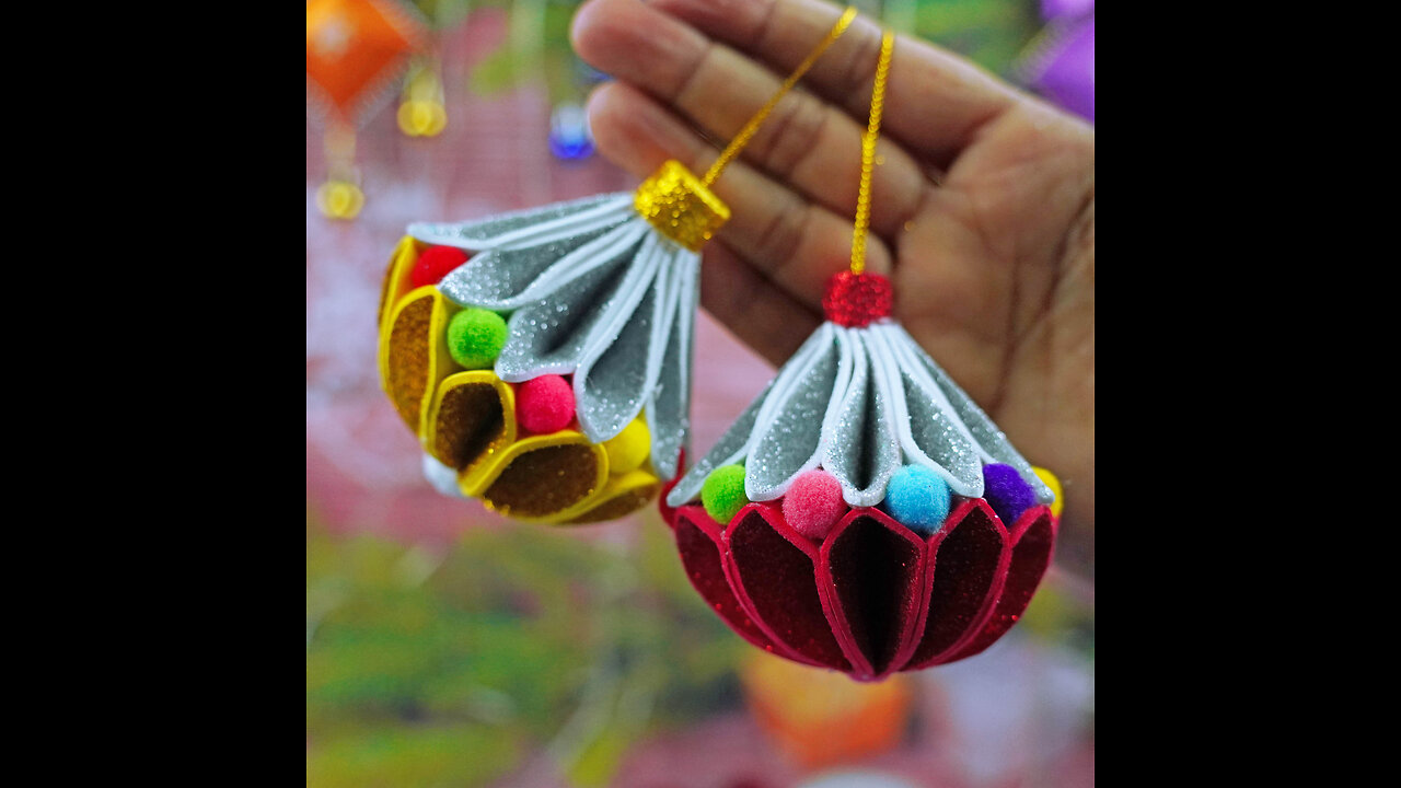 Very Unique Christmas Ornaments Making At Home🎄DIY Homemade Christmas Tree Ornaments