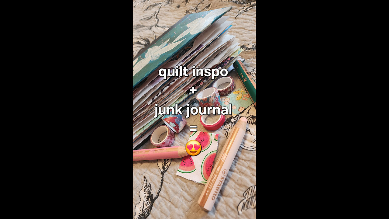 Fabric, Quilts, and Wildflowers inspired this Handmade Junk Journal