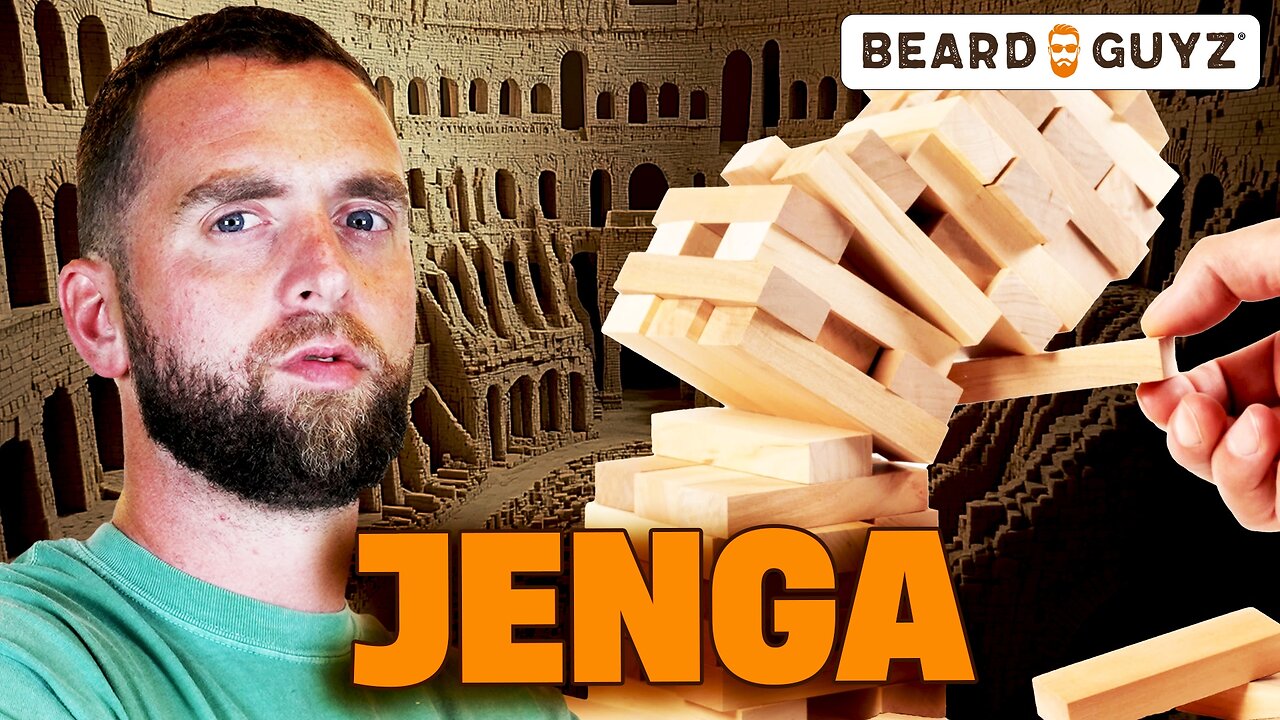 Giant Jenga Returns to the Barstool Office | Presented by Beard Guyz