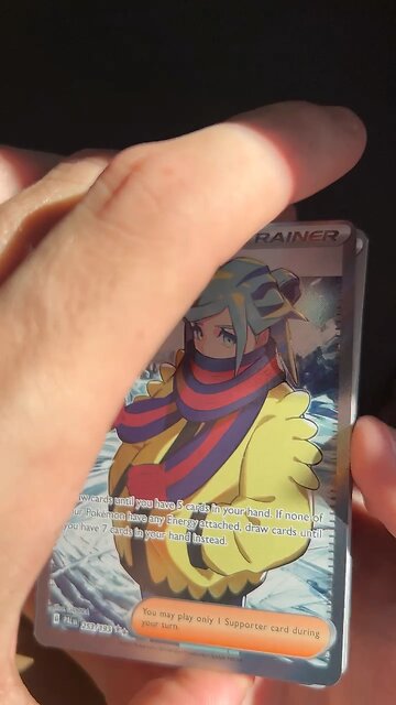 My first Trainer Full Art from Paldea Evolved 😇 #pokemon #pokemontcg #pokemoncards #paldeaevolved