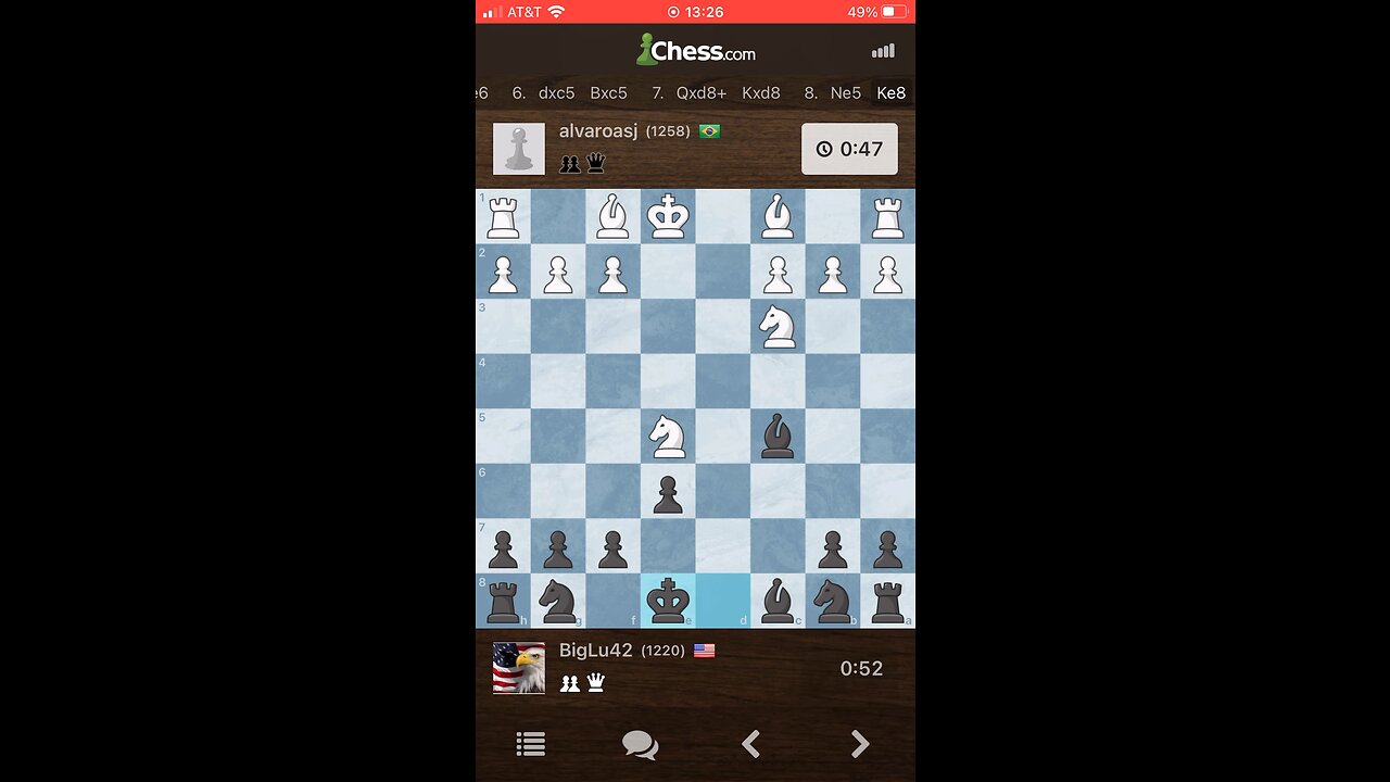 INTERMEDIATE BULLET CHESS GAMEPLAY - Good start for one, good finish for the other