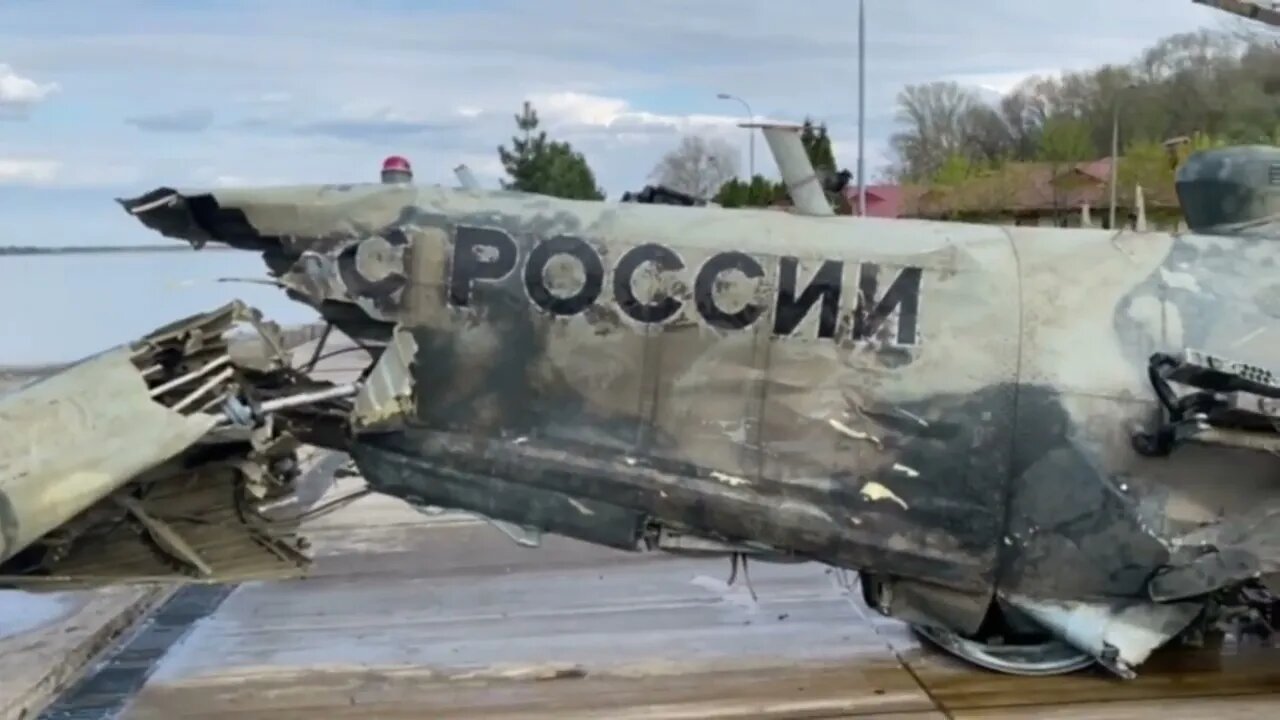 Russian Helicopter Recovered from Dnieper River