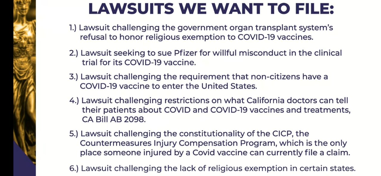 LAWSUITS ARE HERE BUT MAIN STREAM MEDIA WILL NOT TELL YOU