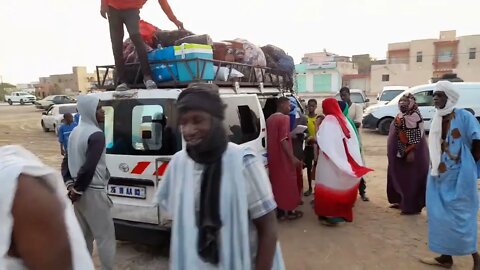 Overloaded Van Mauritania to Senegal