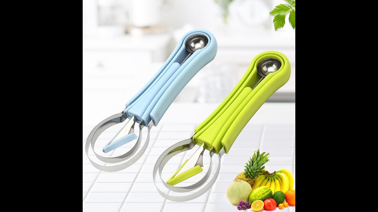 4 in 1 watermelon cutter🍉🔪🔪🔗👇😊