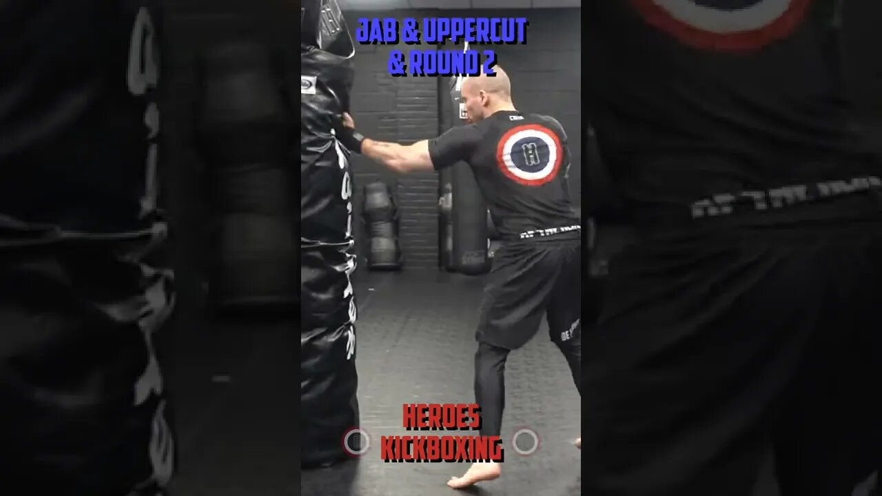 Heroes Training Center | Kickboxing & MMA "How To Double Up" Jab & Uppercut & Round 2 | #Shorts