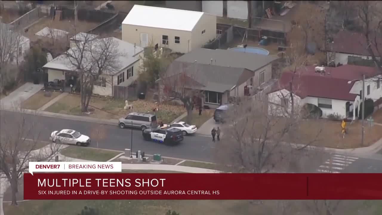 6 teens hospitalized in shooting at Aurora park near Central HS; school secured, classes canceled