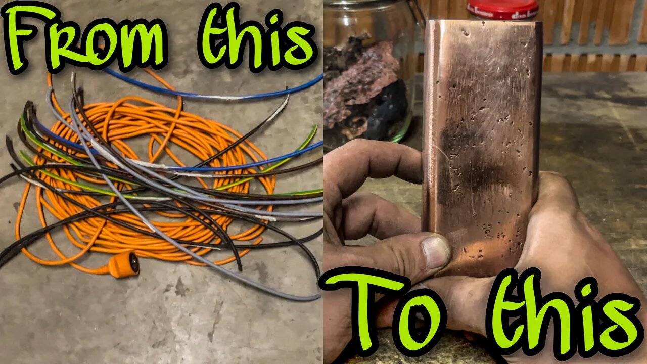 COPPER WIRE MELTDOWN/devil forge/COPPER INGOT/ASMR Metal Melting #scrappingcopper