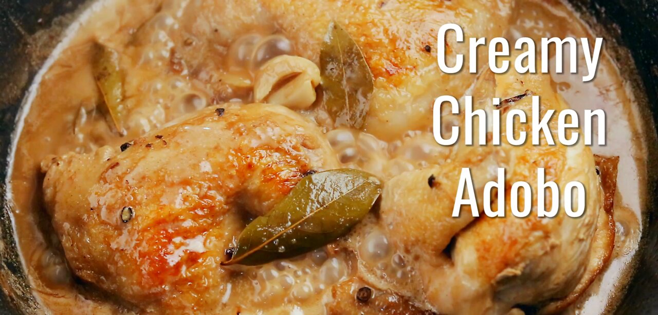 Creamy Chicken Adobo Keto Recipe.