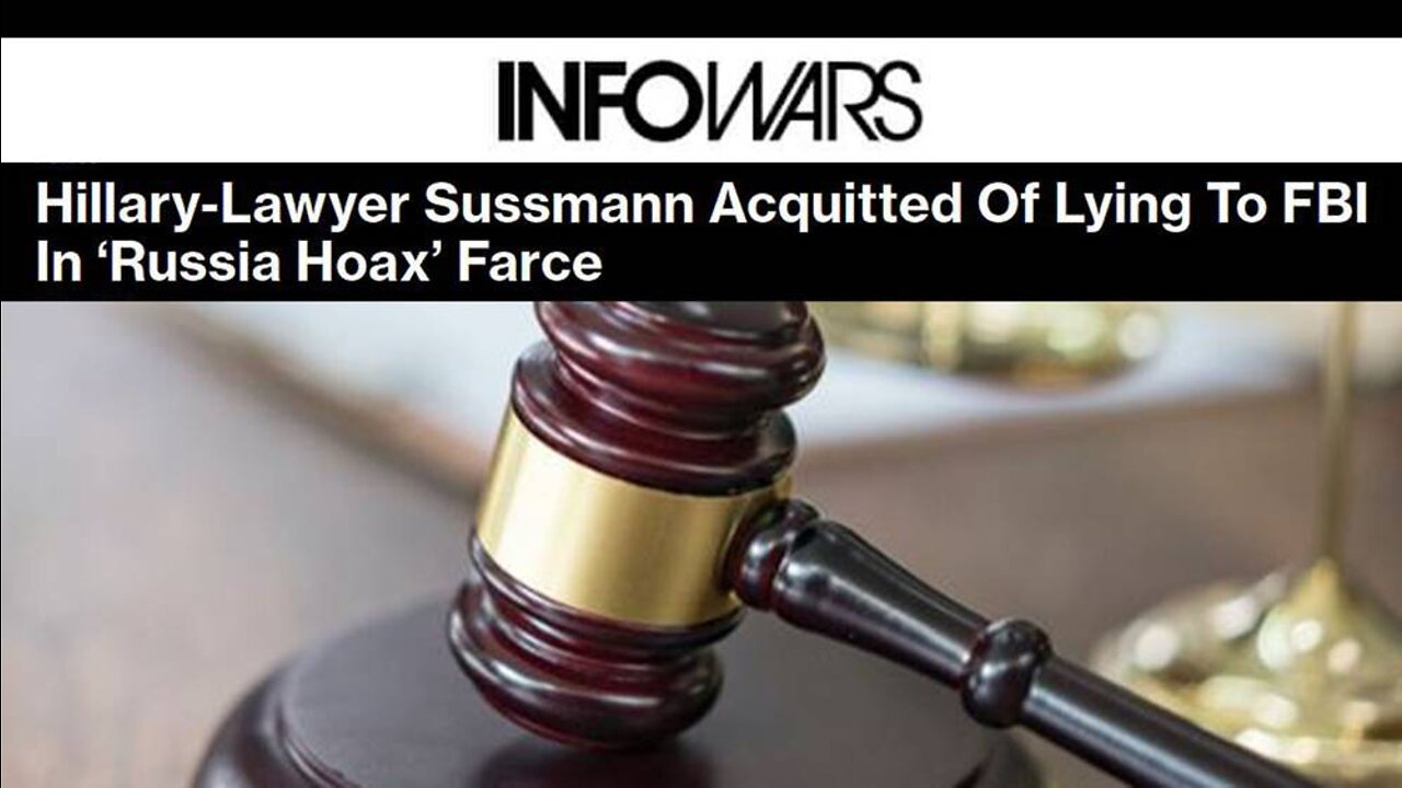 Hillary-Lawyer Sussmann Acquittal is Proof You Can't Get a Fair Trial in DC