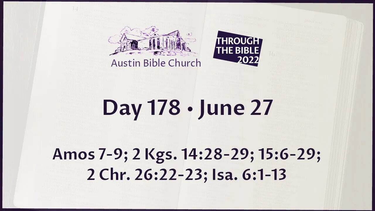 Through the Bible 2022 (Day 178)