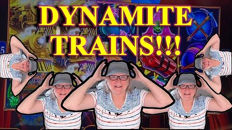 Slot Machine Play - Dynamite Dash, All Aboard - BONUS IN A BONUS!!!