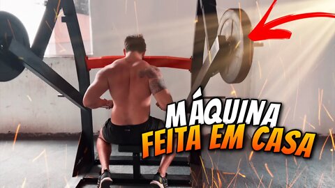 FIZ MAIS UMA MÁQUINA EM CASA: MONTANDO MINHA PRÓPRIA ACADEMIA!