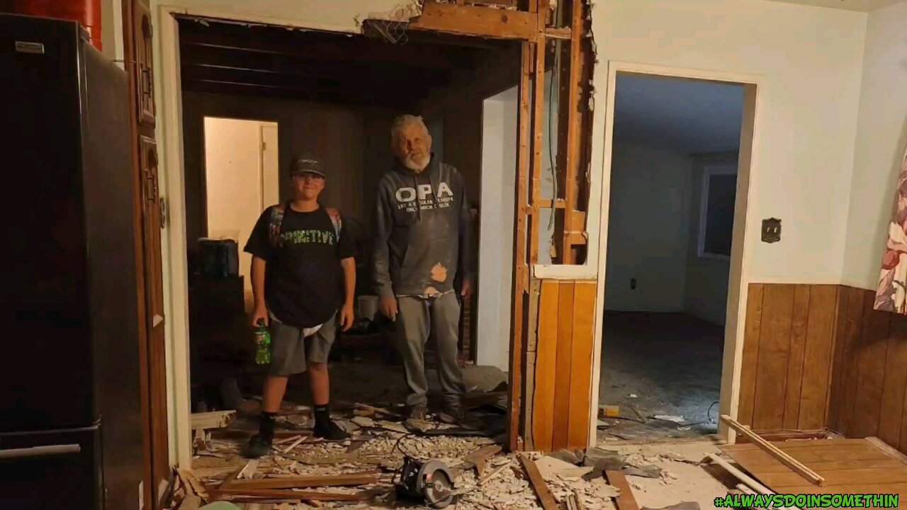 Demolition wall in new house