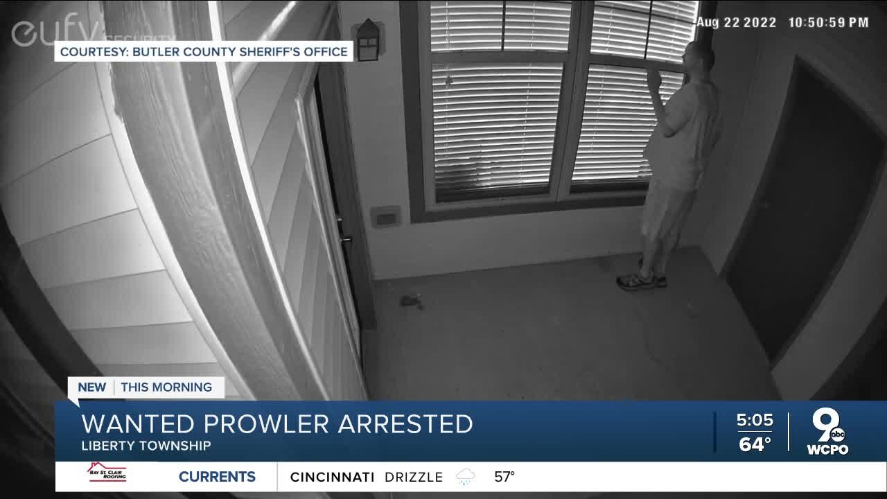 Wanted prowler in Liberty Township arrested
