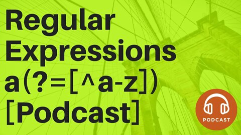 Regular Expressions a(?=[^a-z])