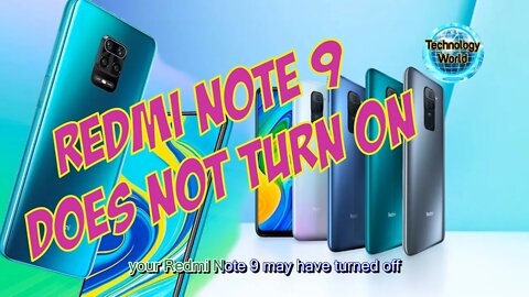 What to do if the Redmi Note 9 does not turn on or stops responding