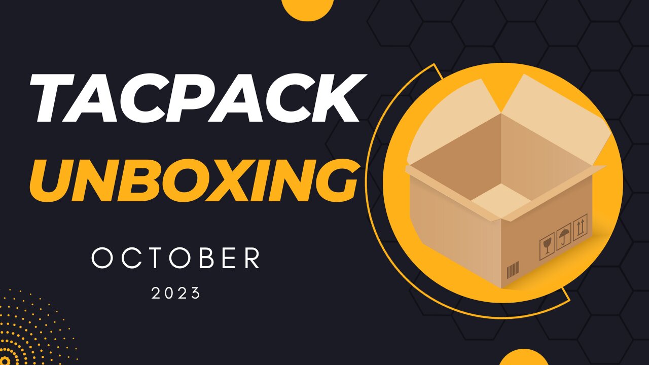 October 2023 Tacpack unboxing