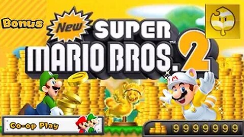 Let’s Play New Super Mario Bros. 2 - Episode 21 [Bonus] - Coins, Co-op, Luigi, & More!