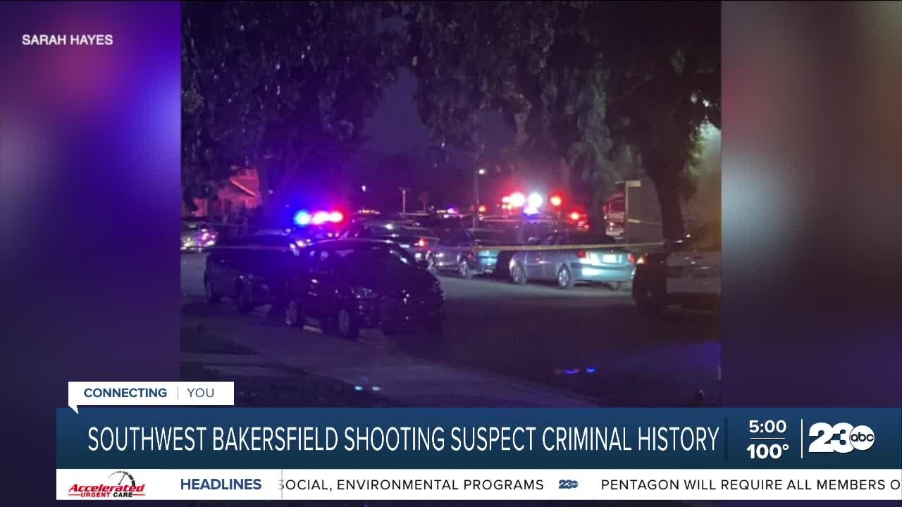 Southwest Bakersfield shooting suspect had criminal history