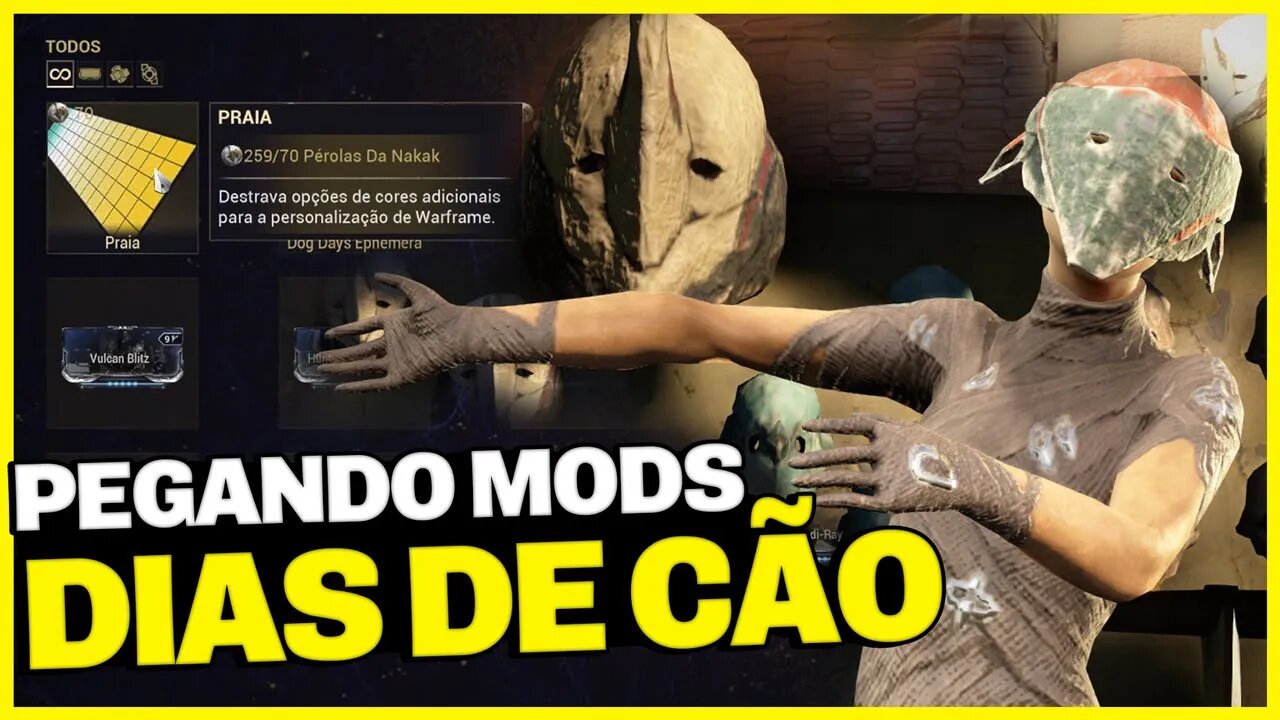 Warframe: PEGANDO MODS e PALETA DE COR com pontos do EVENTO DIAS DE CÃO