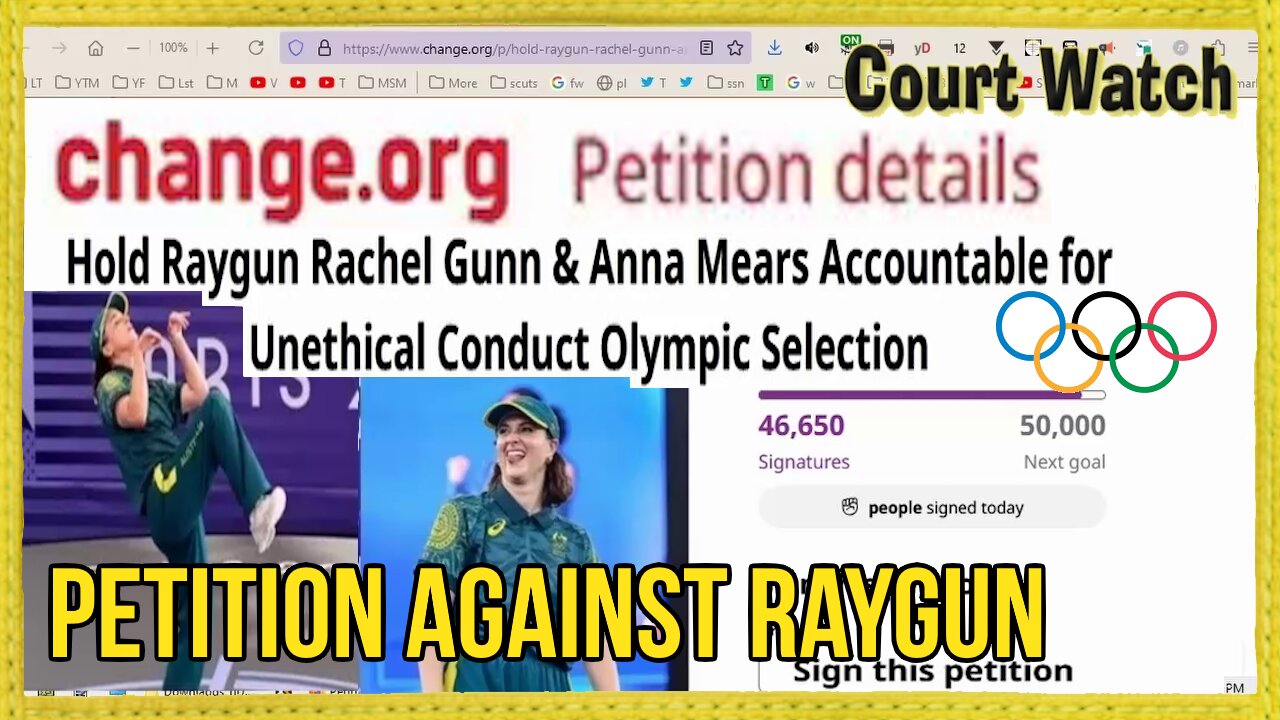 Petition to investigate Raygun the Olympic Breaker -Rachael Gun