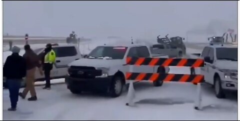 Canadian Truckers and Farmers Go Around Police Blockade