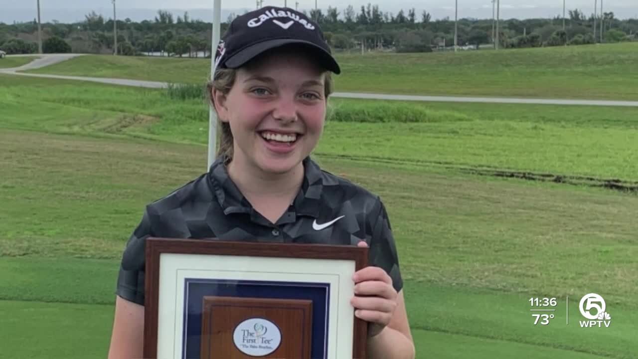 Palm Beach Gardens golfer caddies her way to Evans scholarship