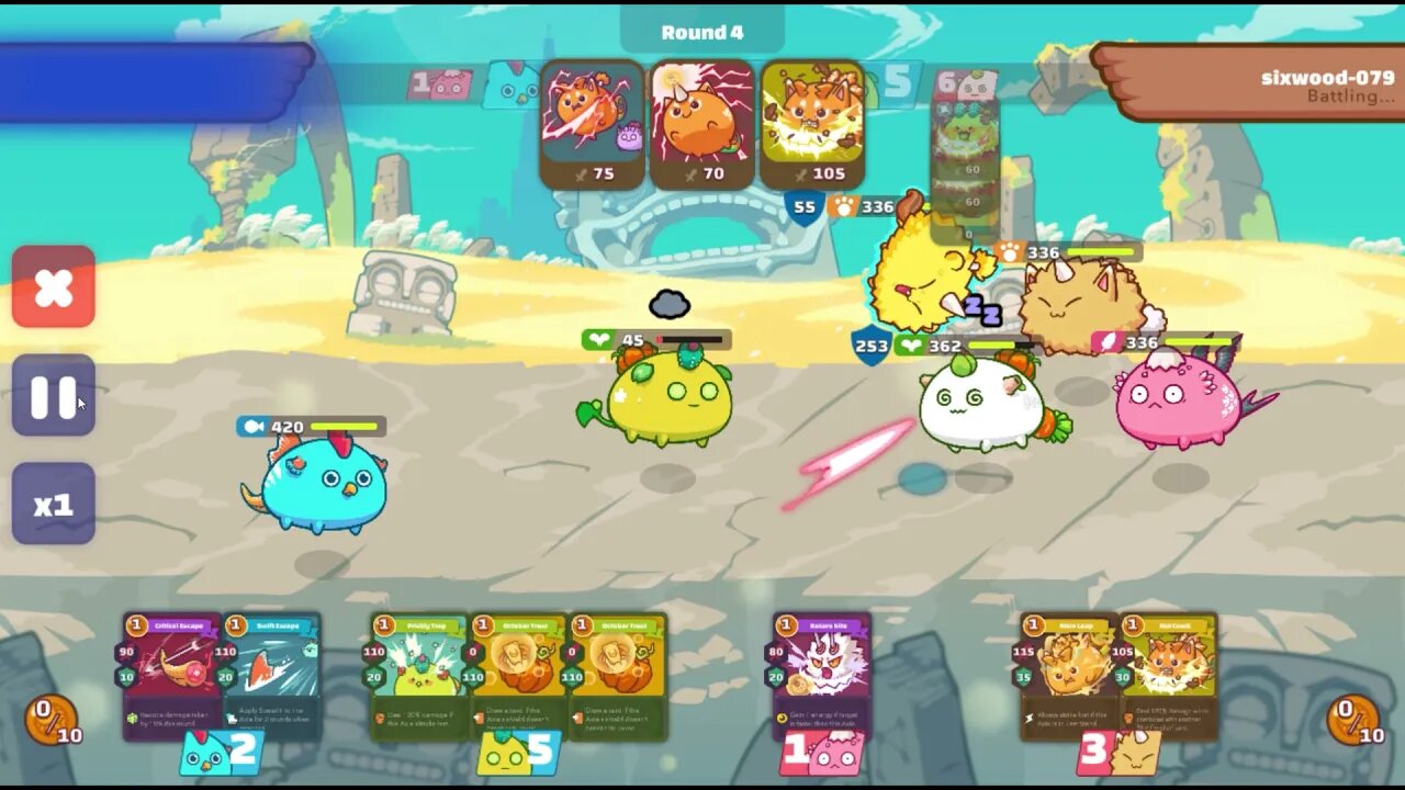 GAMEPLAY Axie infinity 02 - Cuidado com os combos