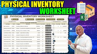 How To Create A Physical Inventory Worksheet With Barcodes & Pictures In Excel From Scratch