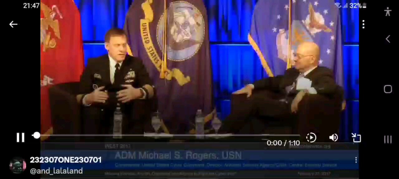 Retired Admiral Michael S. Rogers. U.S Cyber Command Commander & the 17th National Security Agency