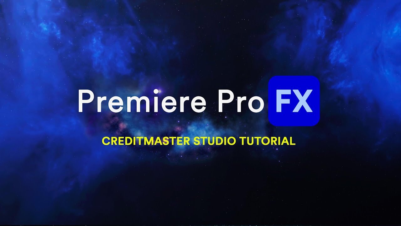 CREDITMASTER STUDIO Tutorial for Premiere Pro FX