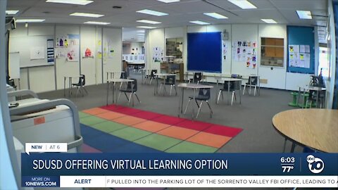 SDUSD giving students the option to learn from home