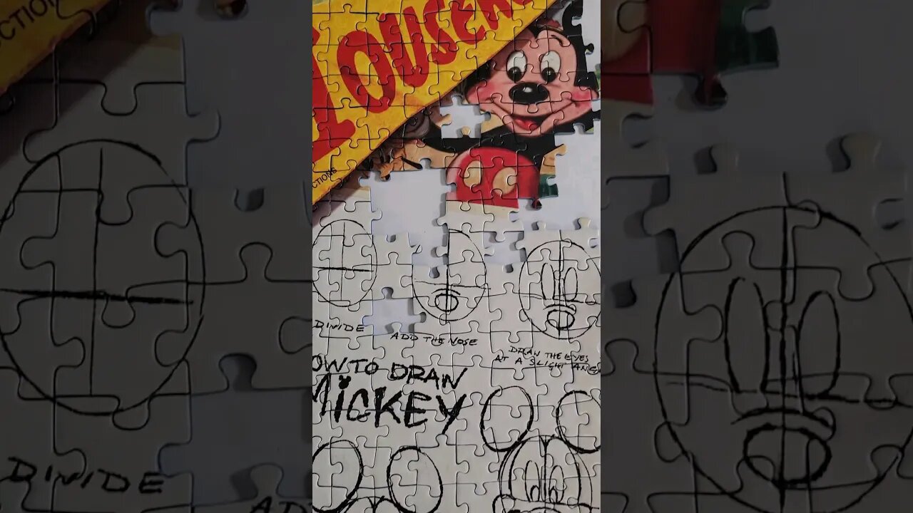 40,320 piece progress update on the 1960s section! #puzzle #mickeymouse #disney #shorts