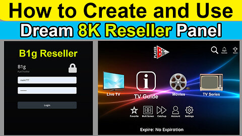 How to Creat and Using B1G IPTV Reseller Panel, b1g iptv player, world best iptv 2023