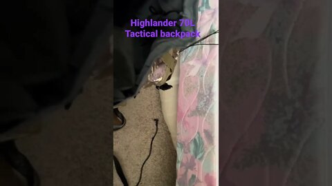 Highlander 70 L Tactical Bug out bag