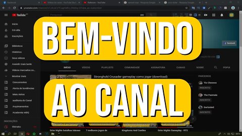 Bem vindo ao canal e discord do canal!