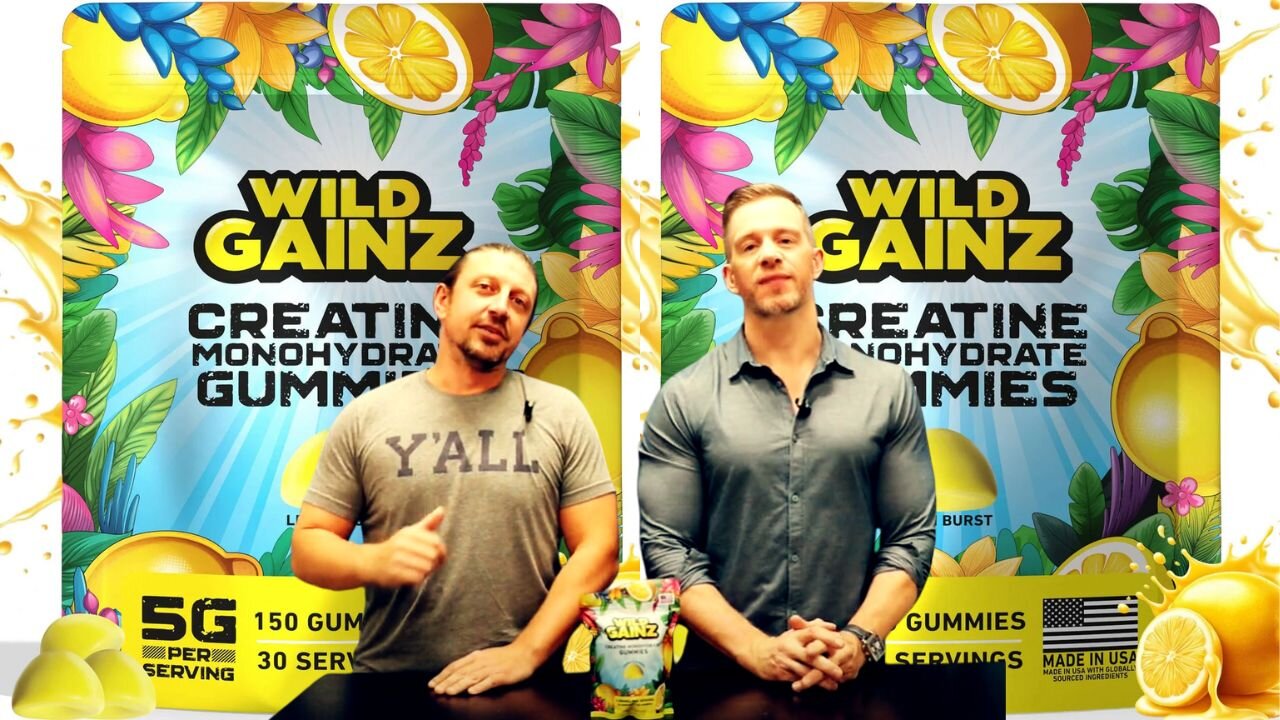 Wild Gainz Creatine Gummies Review & Taste Test