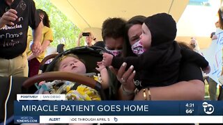 Miracle patient goes home