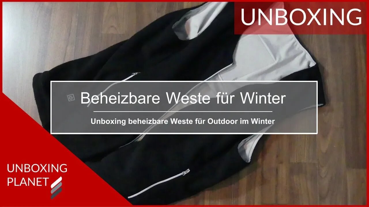 Beheizbare Weste für Outdoor im Winter - Unboxing Planet